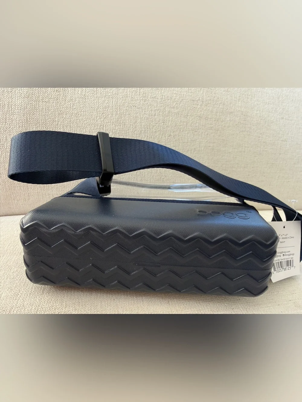 New With Tags Bogg Stadium Crossbody or Belt Bag, Navy & Clear, Stadium Approved